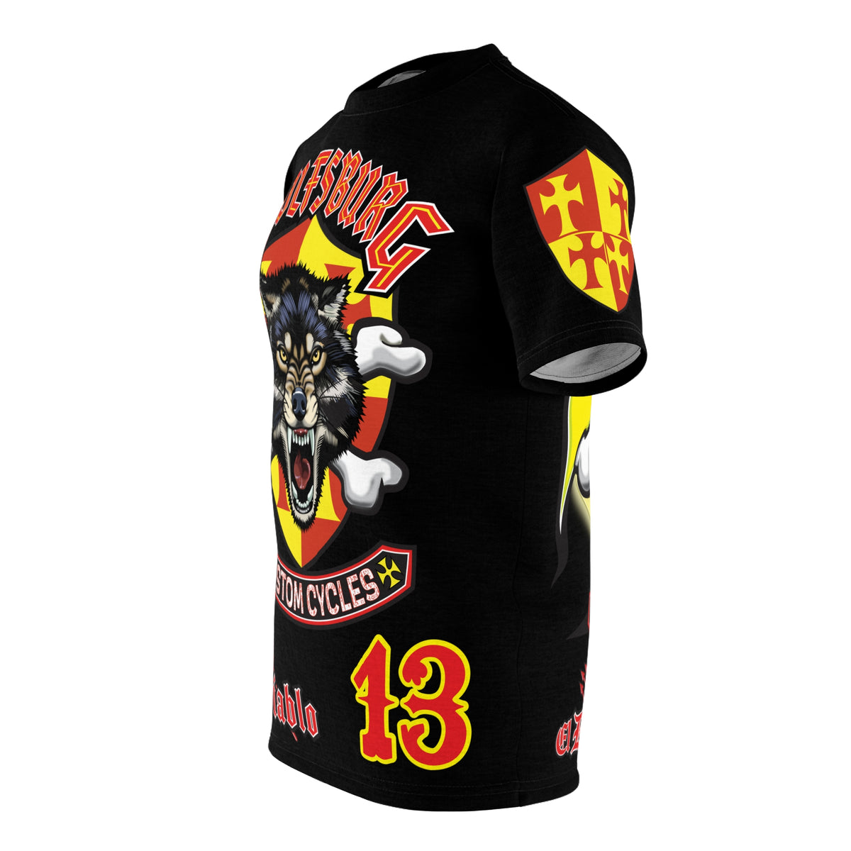 Wolfsburg Custom Cycles HiViz High Comfort Motorcycle Riders Super Tee