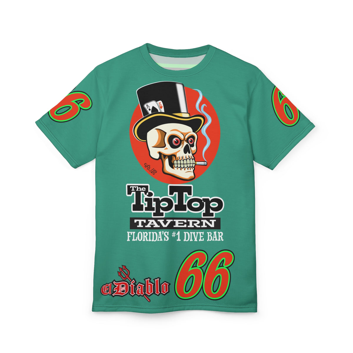 SRT Tip Top Tavern Dive Bar Super Riding Tee - America's Best Dive Bar, Bikes Beers Babes & Bros. - Biker Bar Tee