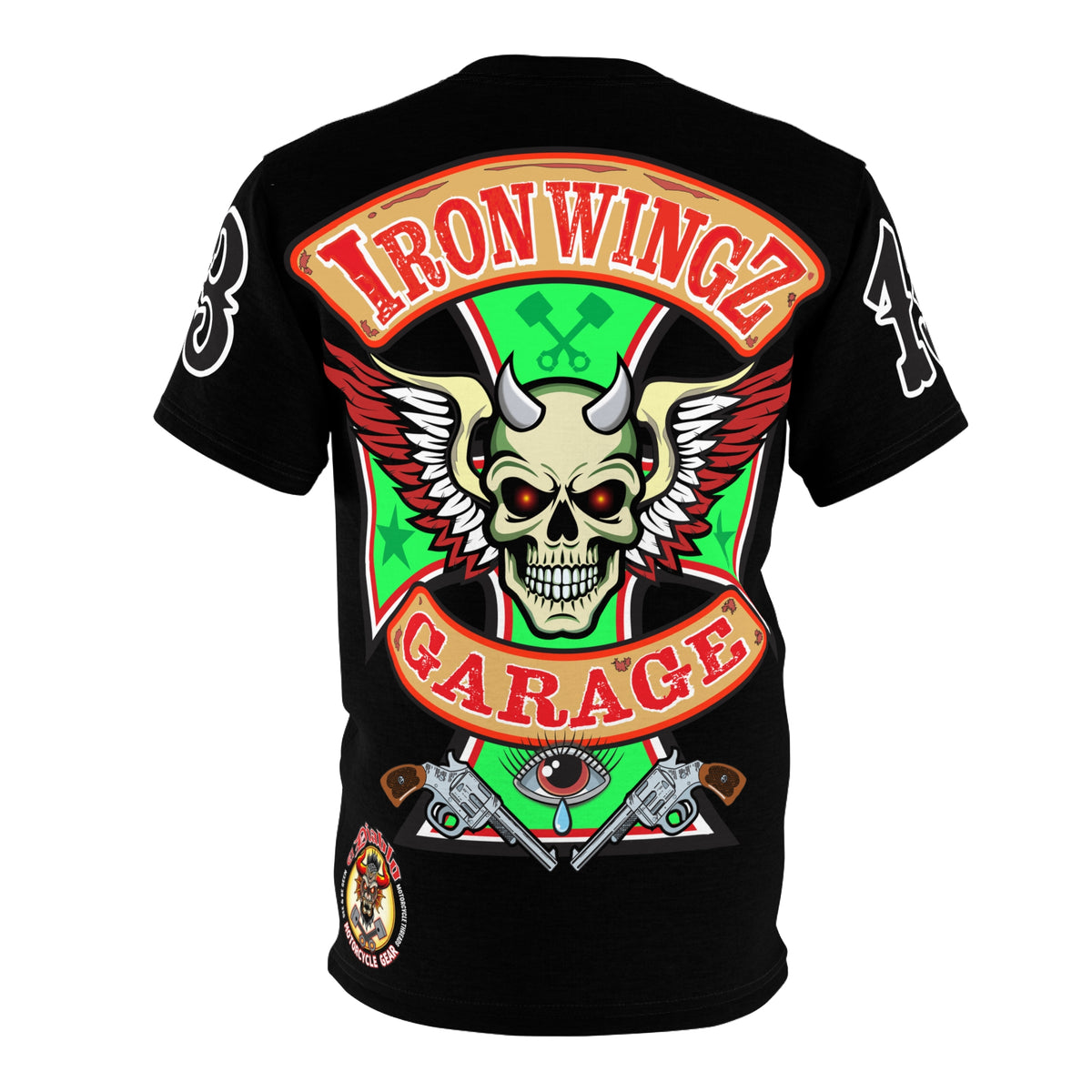 Iron Wingz Garage Spectacular Riding Tee for Harley Riders