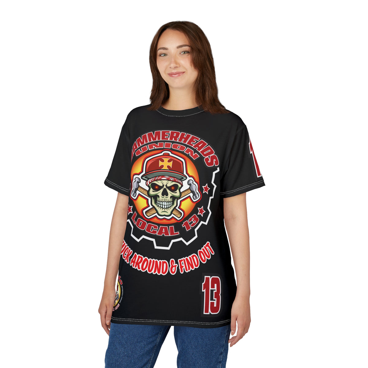 Hammerheads Union Local 13 - Custom Motorcycle Riding Tee Shirt _ Super Comfort and Fit