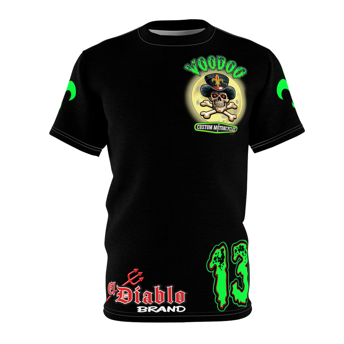 SRT VooDoo Customs Ragin' Cajun Custom Biker Riding Super Tee