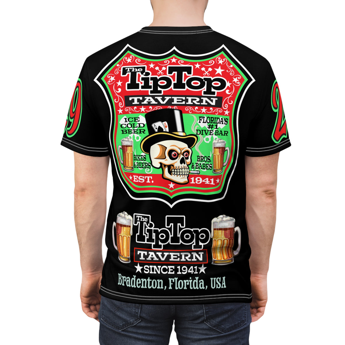 Tip Top Tavern Dive Bar Super Tee - America's Best Dive Bar, Bikes Beers Babes & Bros. - Biker Bar Tee