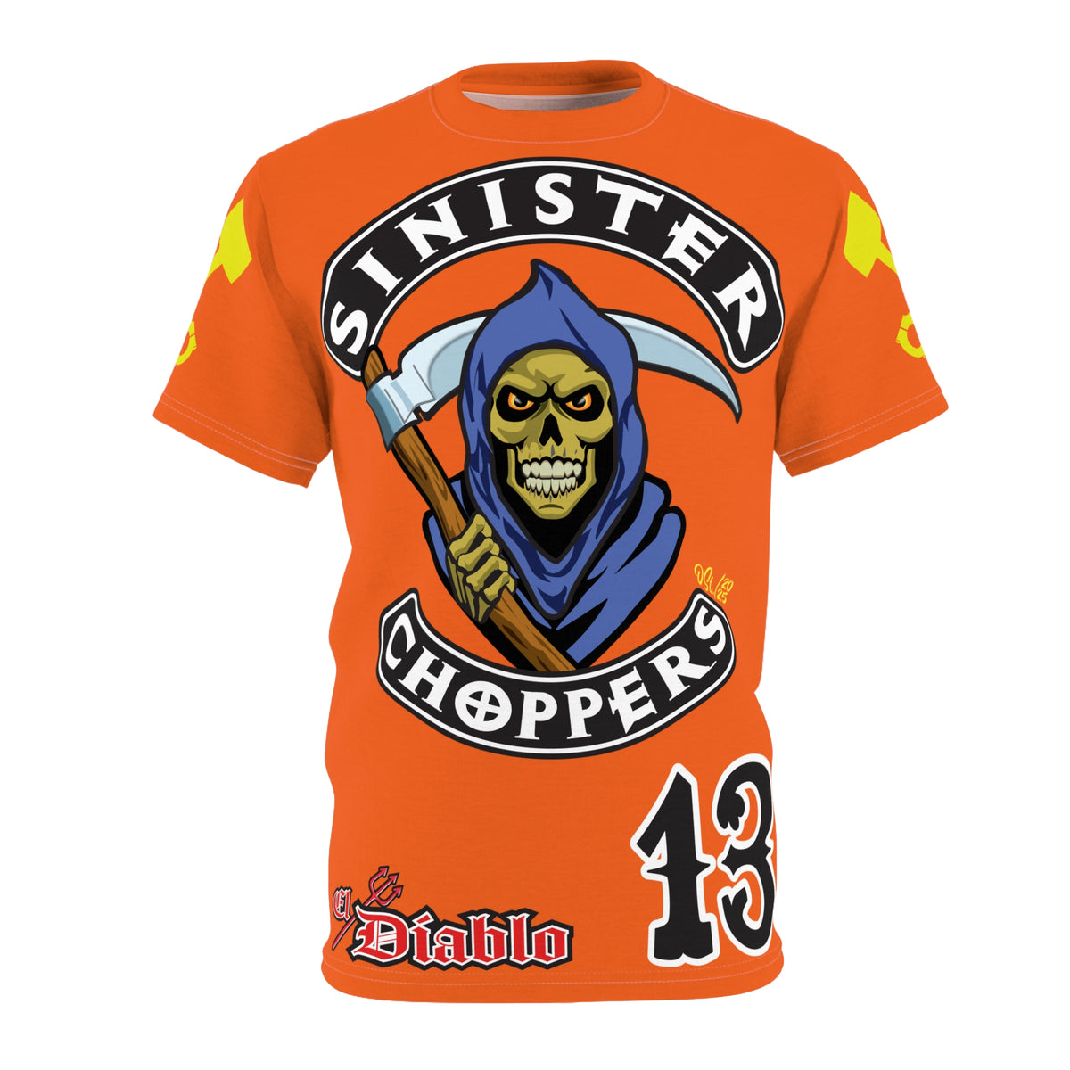 Sinister Choppers HiViz Custom Motorcycles Reaper Super Tee - High Performance Riding Wear