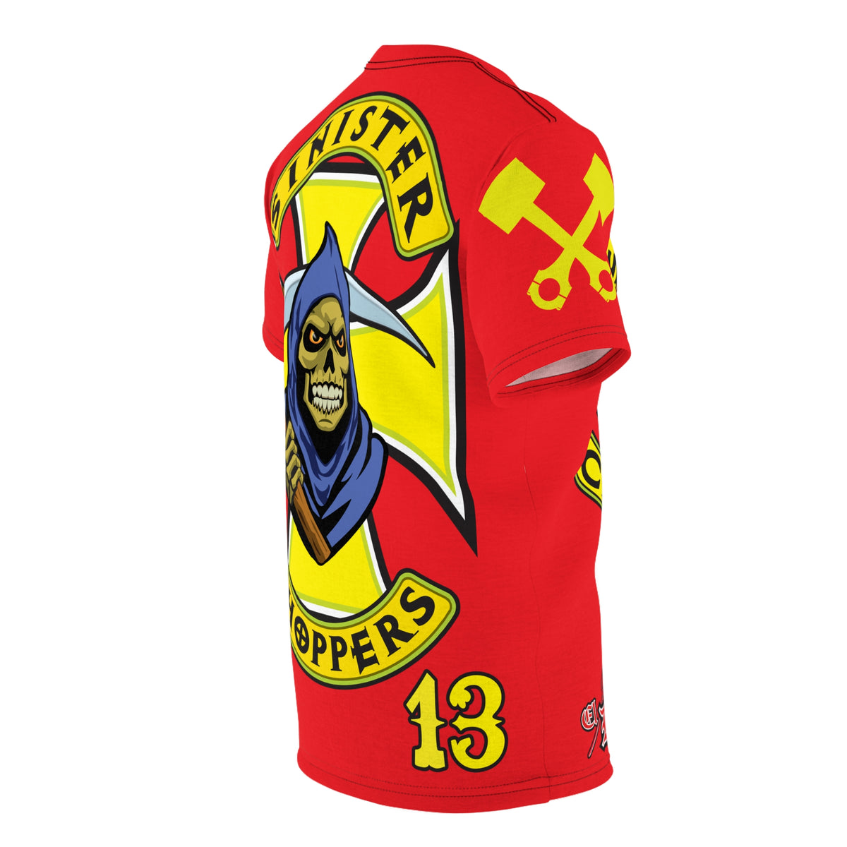 Sinister Choppers HiViz Custom Motorcycles Reaper Super Tee - High Performance Riding Wear