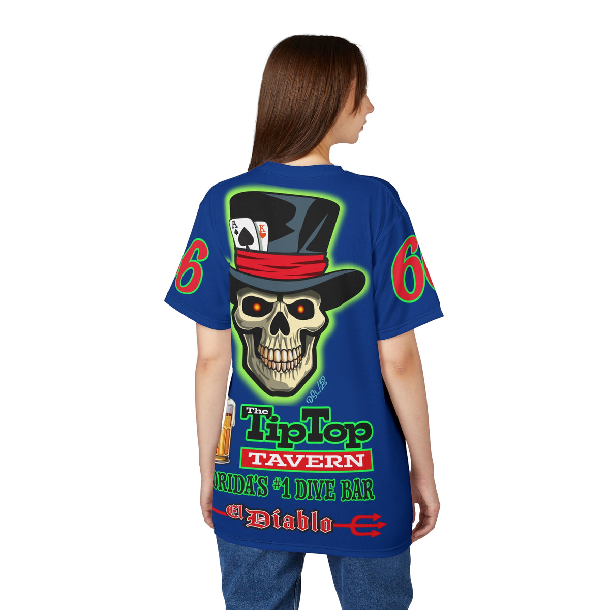 SRT Tip Top Tavern Dive Bar Super Riding Tee (*Limited Edition) - Florida's Best Dive Bar, Bikes Beers Babes & Bros. - Honouring Biker Bar Tee