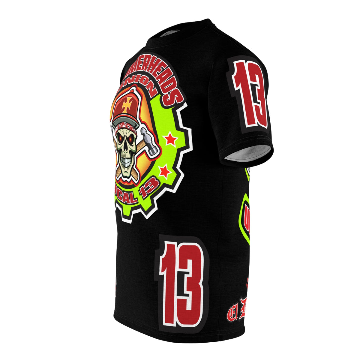 Hammerheads Union Local 13 HiViz Super Tee - Rough Tough Bad Attitude Motorcycle Riding Tee