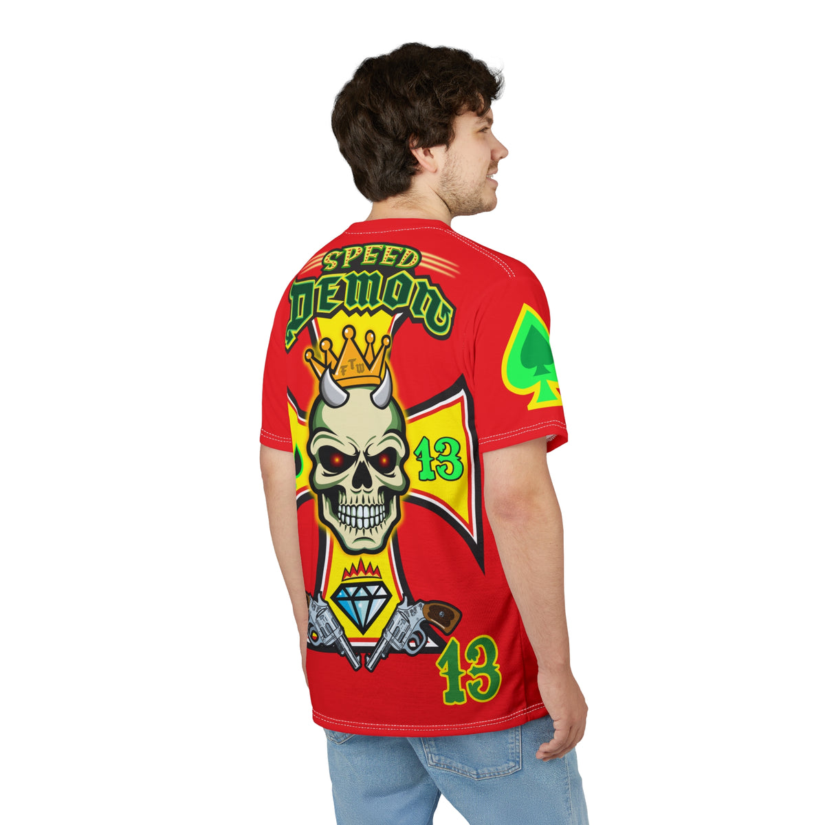 Speed Demon Customs HiViz Super Tee, Cool, Comfortable, Custom Motorcycle Riding Gear