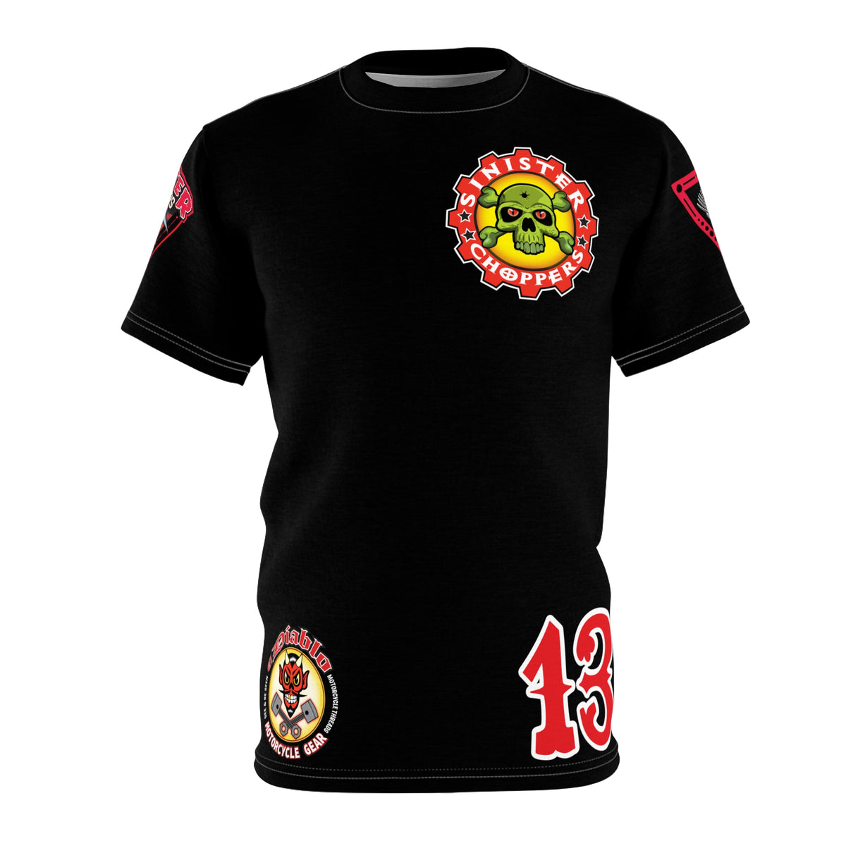 SRT Sinister Choppers  Super Tee - Clean, Beautiful, Design - Outrageous Biker Gear