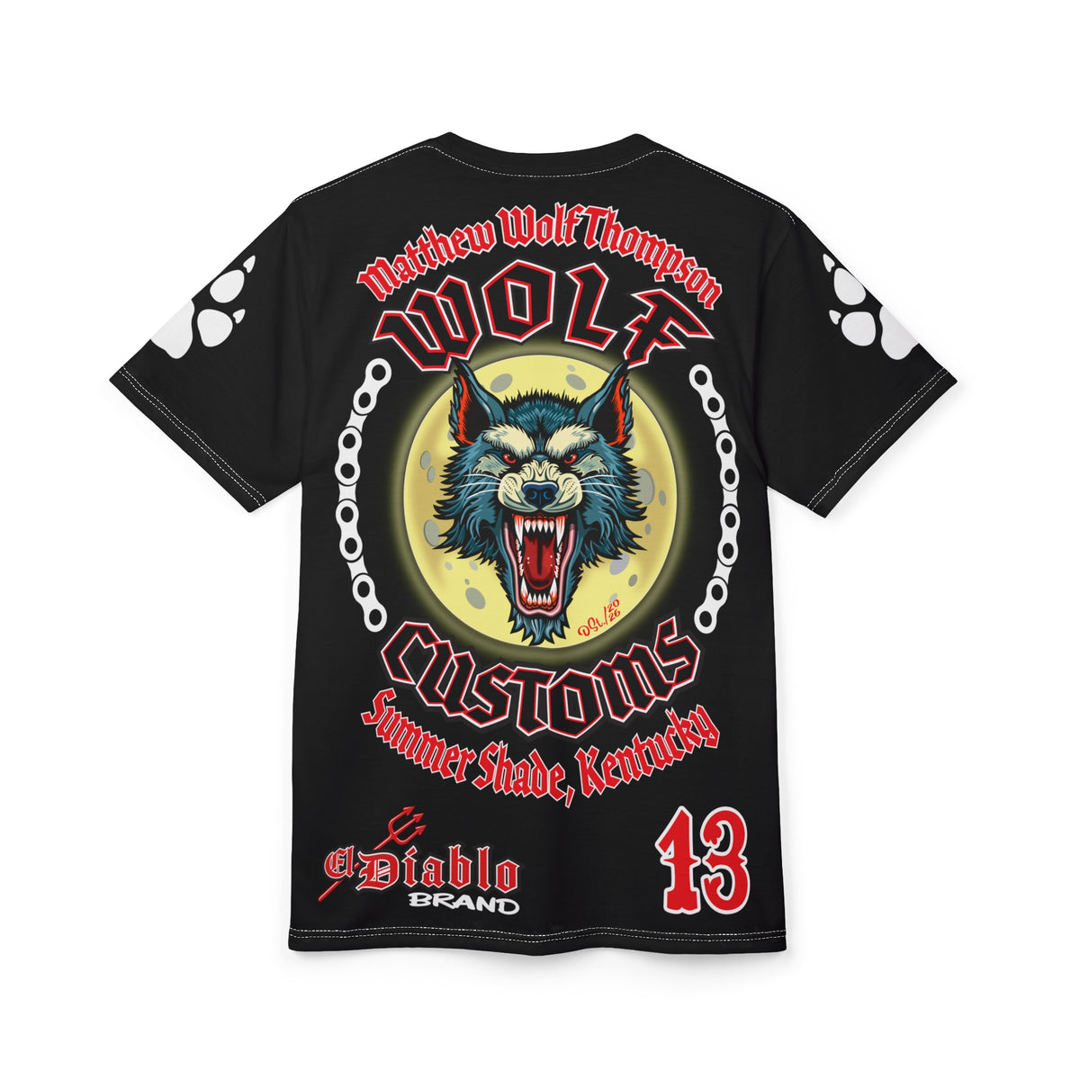 Copy of MWT Wolf Custom Motorcycles Super Tee — Viciously Cool High Performance Motorcycle Riding Shirt
