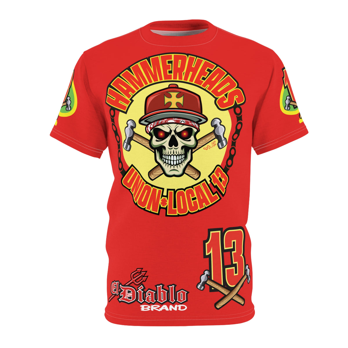 Hammerheads Union Local 13 FAFO -  Custom Motorcycle Riding Tee Shirt _ Super Comfort and Fit