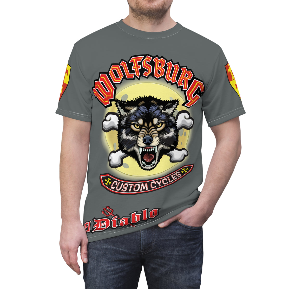 Wolfsburg Custom Cycles HiViz Super Tee - Ultimate in Riding Comfort
