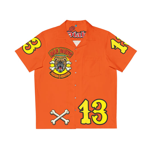 Big Bopper Men's Hawaiian Shirt - Loose, Comfortable Button Up Shirt for Easy Breezy Riding - Sizes to 5XL