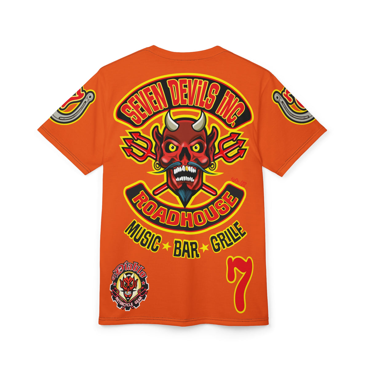 Seven Devils Inc. Roadhouse Graphic Tee - Motorcycle Custom Riding Super Tee
