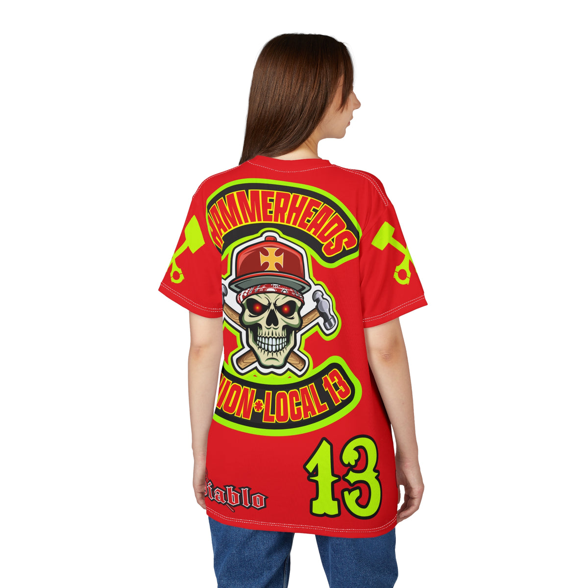 Hammerheads Union Local 13 -  SoCal 619 Special Edition - Custom HiViz Motorcycle Riding Tee Shirt _ Super Comfort and Fit