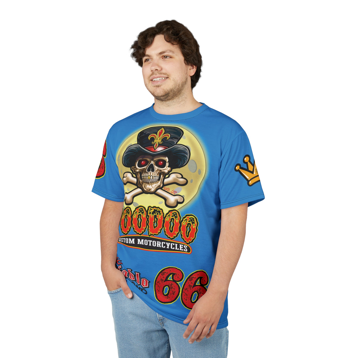 VooDoo Custom Motorcycles Route 66 Unisex Super Tee - High Performance Riding Gear