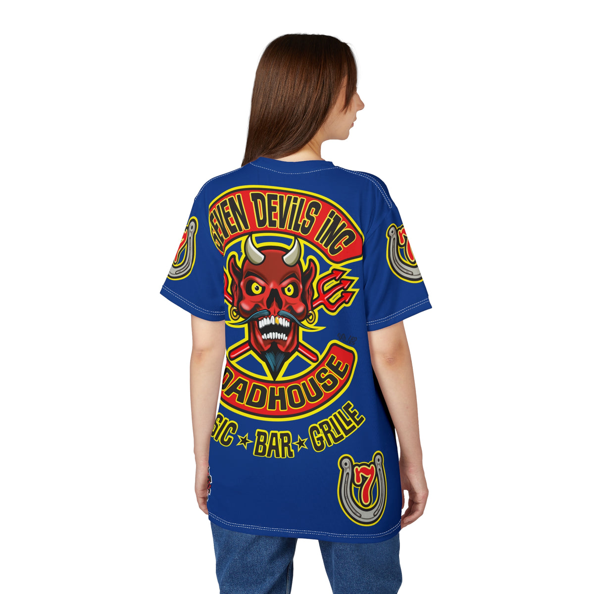 Seven Devils Inc. Roadhouse Graphic Tee - Motorcycle Custom Riding Super Tee
