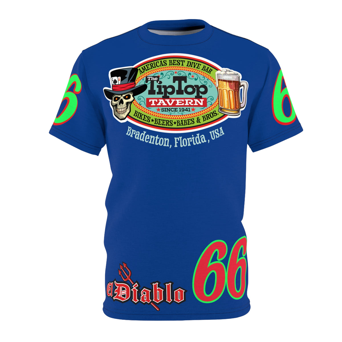 Tip Top Tavern Ace of Spades Super Tee - America's Best Dive Bar - Bikes Beers Babes & Bros.