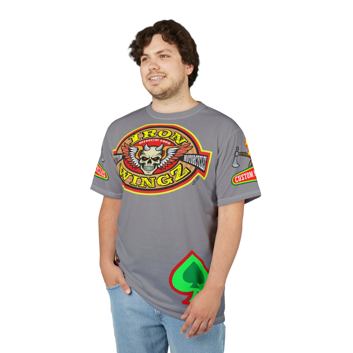 Iron WingZ Customs HiViz High Performance Motorcycle Riding Super Tee