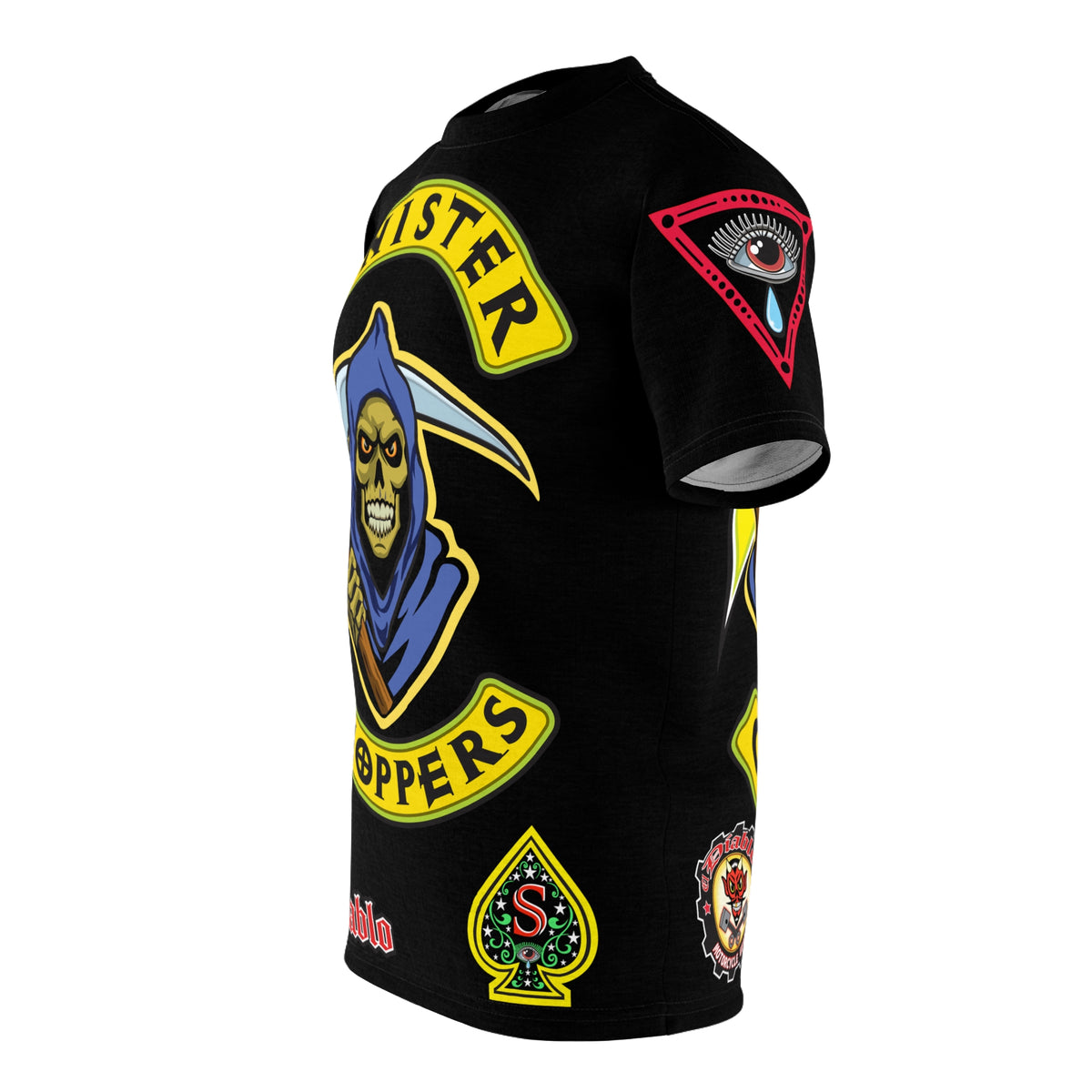 Sinister Choppers - Reaper - HiViZ Super Tee - See & Be Seen - Spectacular Custom Motorcycle Riding Gear