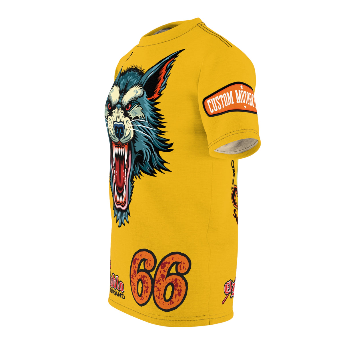 MWT Wolf Custom Motorcycles Super Tee — Viciously Cool High Performance Motorcycle Riding Shirt