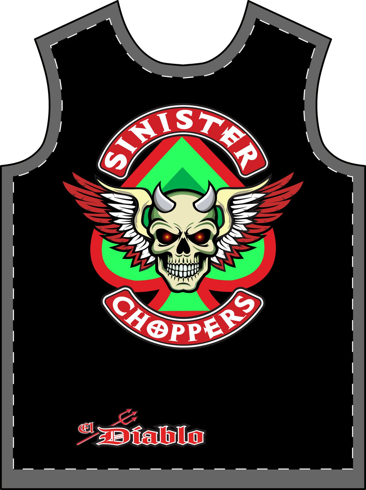 EZee Ryder Sinister Choppers Hellfire Men's T-Shirt