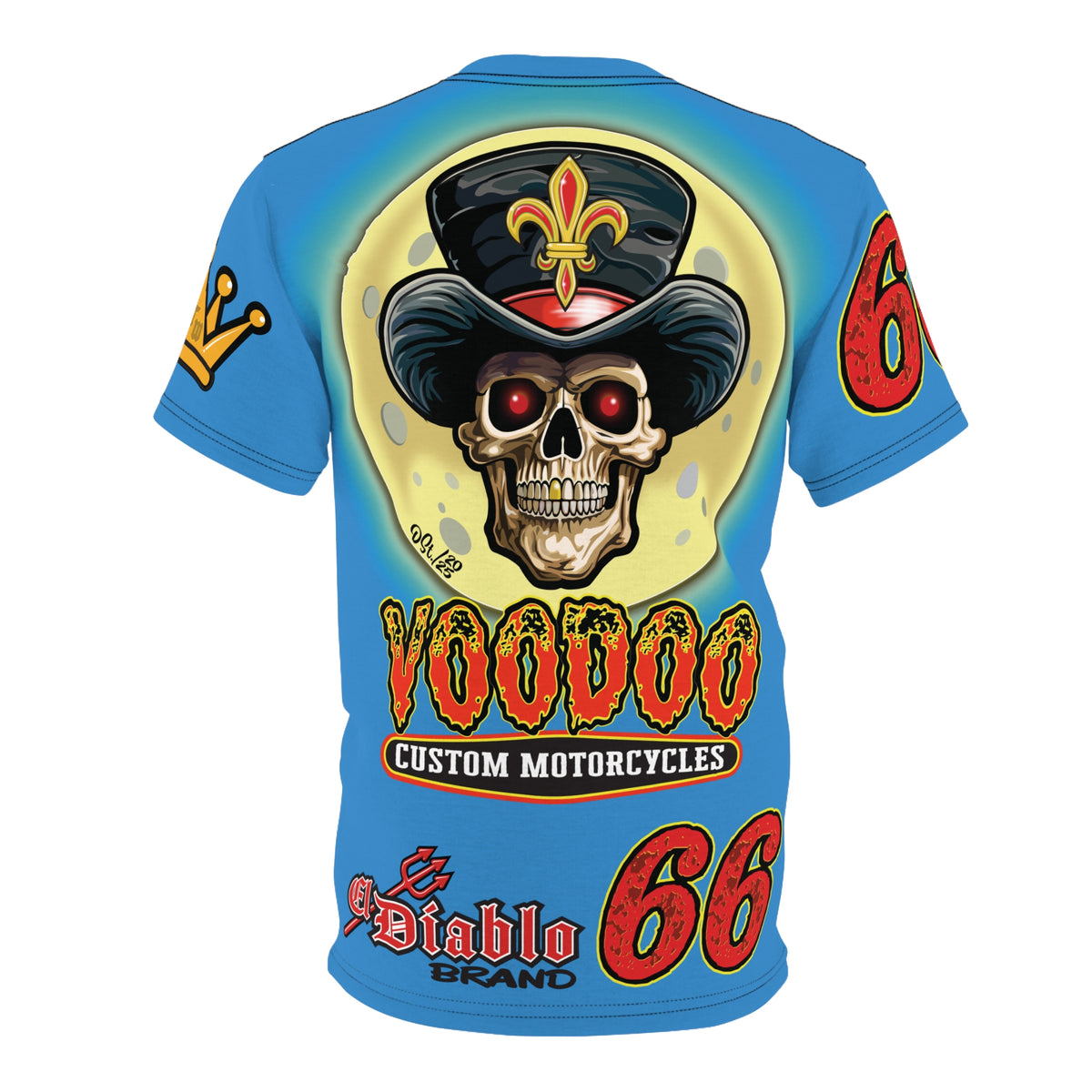 VooDoo Custom Motorcycles Route 66 Unisex Super Tee - High Performance Riding Gear