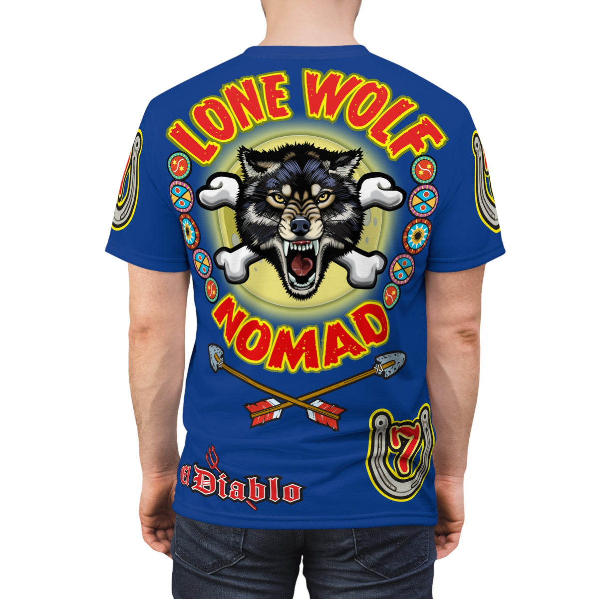 Lone Wolf Nomad HiViz Super Tee - Special Design for Independent No Club Riders
