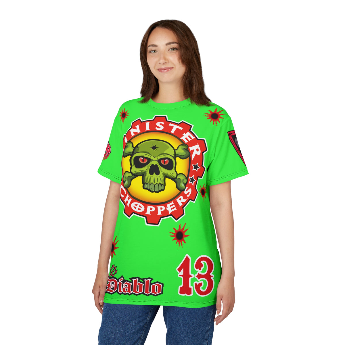 Very Special Sinister Choppers HiViz Bad Attitude Super Tee