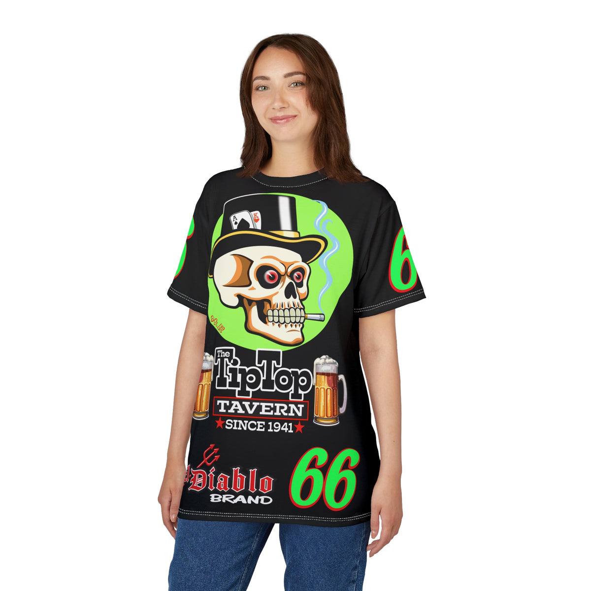 Tip Top Tavern Dive Bar Super Tee - Special Edition Black is Back + XL Graphics - America's Best Dive Bar - Bikes Beers Babes & Bros. - Biker Bar Tee