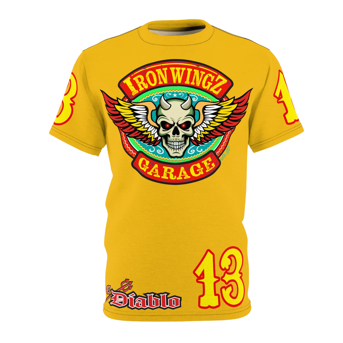 Iron Wingz Garage HiViz Super T - Hardcore Motorcycle Riders Cut