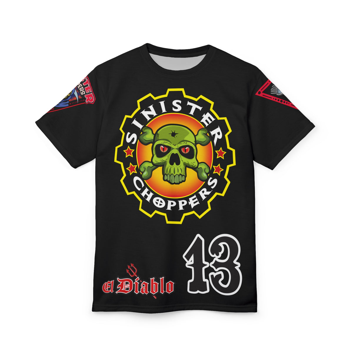 Sinister Choppers - BAD in BLACK Super Tee - Spectacular Custom Motorcycle Riding Gear