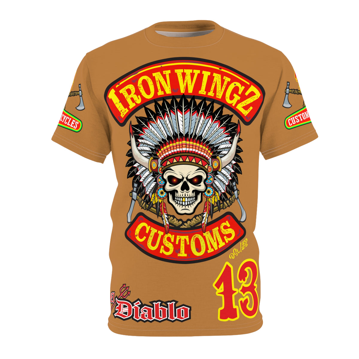 Iron Wingz Garage HiViZ Motorcycle Rider Super Tee