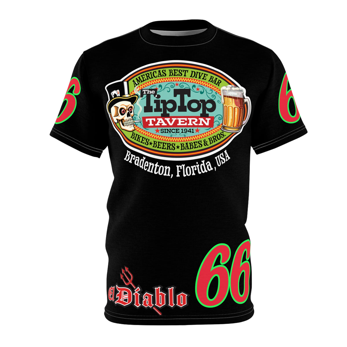 Tip Top Tavern Dive Bar Super Tee - America's Best Dive Bar, Bikes Beers Babes & Bros. - Biker Bar Tee