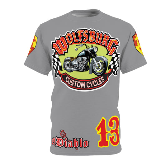 Wolfsburg Custom Cycles HiViz High Comfort Motorcycle Riders Super Tee