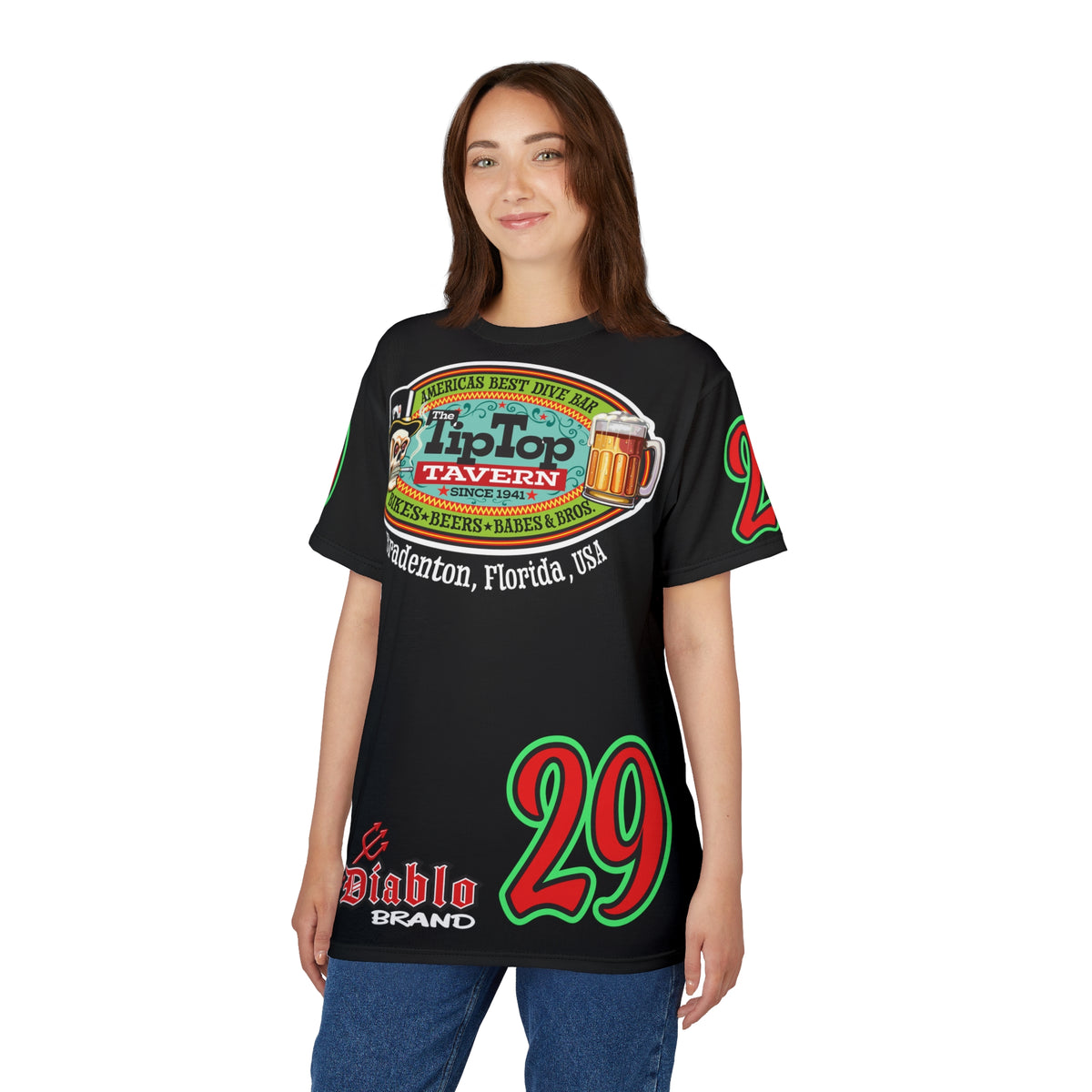 Tip Top Tavern Dive Bar Super Tee - America's Best Dive Bar, Bikes Beers Babes & Bros. - Biker Bar Tee
