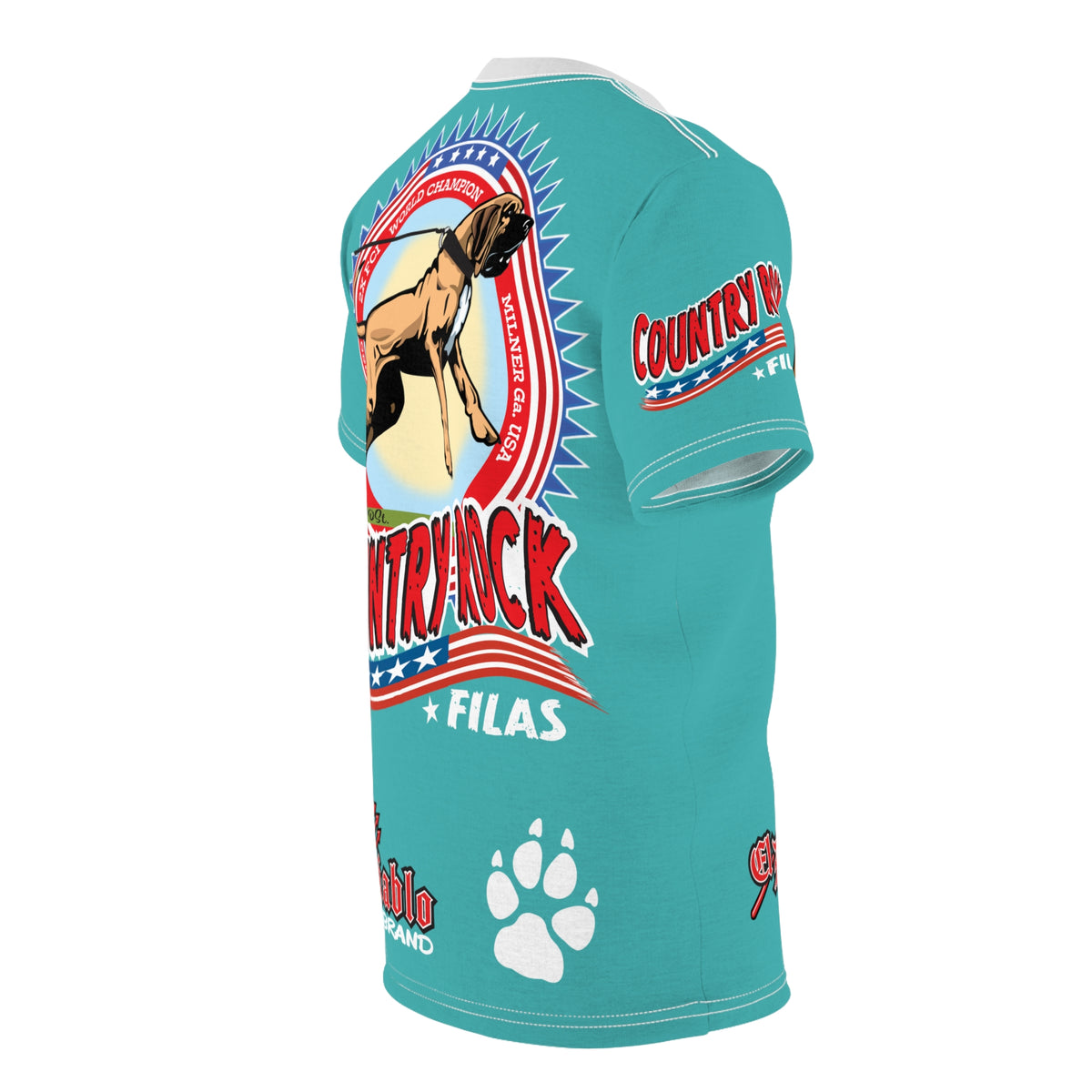 Copy of Country Rock Filas Graphic Super Tee — El Diablo Brand Paw Print T-Shirt 4Braylee