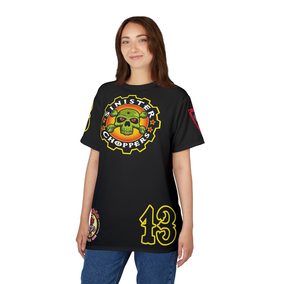 SRT Sinister Choppers  Super Riding Tee - Clean, Beautiful, Design - Outrageous Biker Gear