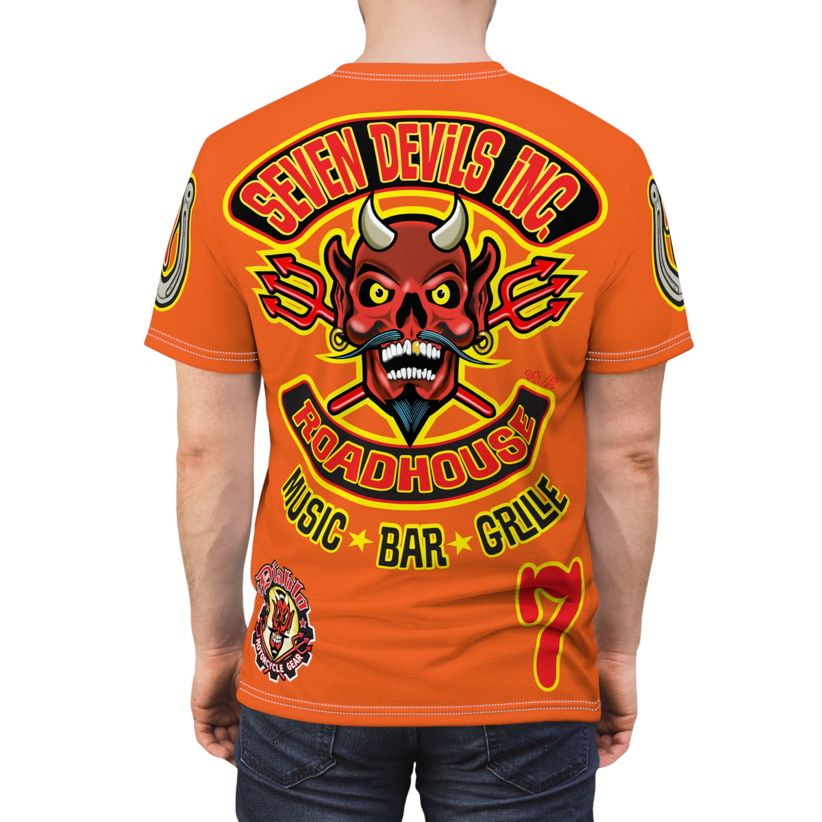 Seven Devils Inc. Roadhouse Graphic Tee - Motorcycle Custom Riding Super Tee