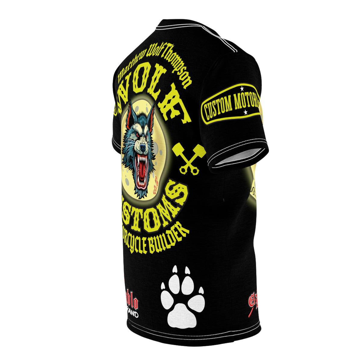 MWT Wolf Custom Motorcycles Super Riding Tee — Viciously Cool High Performance Motorcycle Riding Shirt