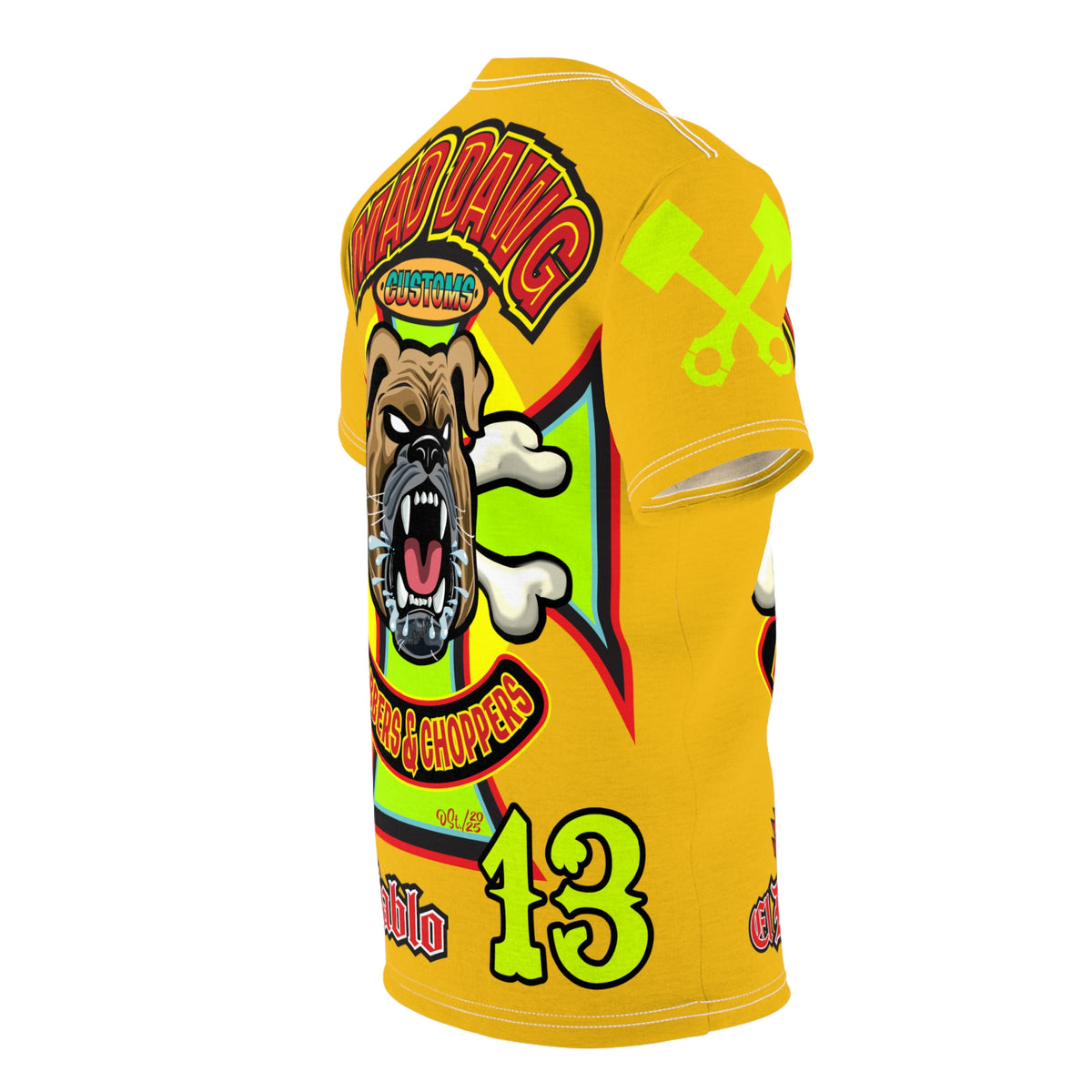 Mad Dawg Customs HiViz, High Performance Super Tee - Mad Dawgs & Bad Dawgs must have Riding Super Tee