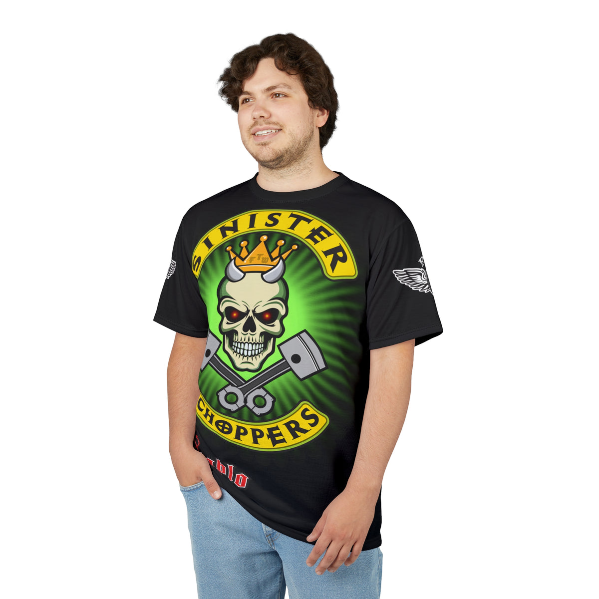 Sinister Choppers HiViz Super Tee - Custom Designed Motorcycle Riding Gear