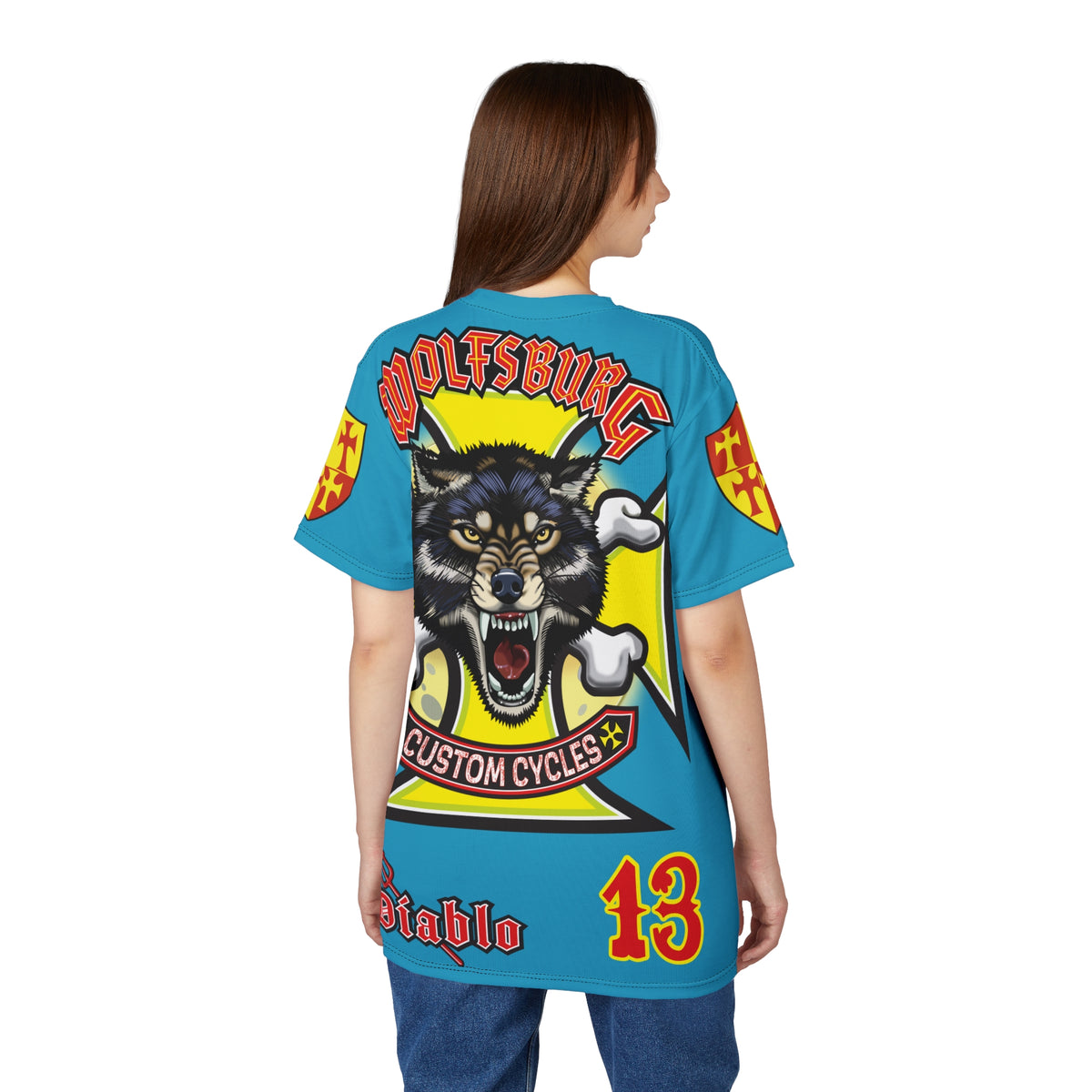 Wolfsburg Custom Cycles HiViz High Comfort Motorcycle Riders Super Tee