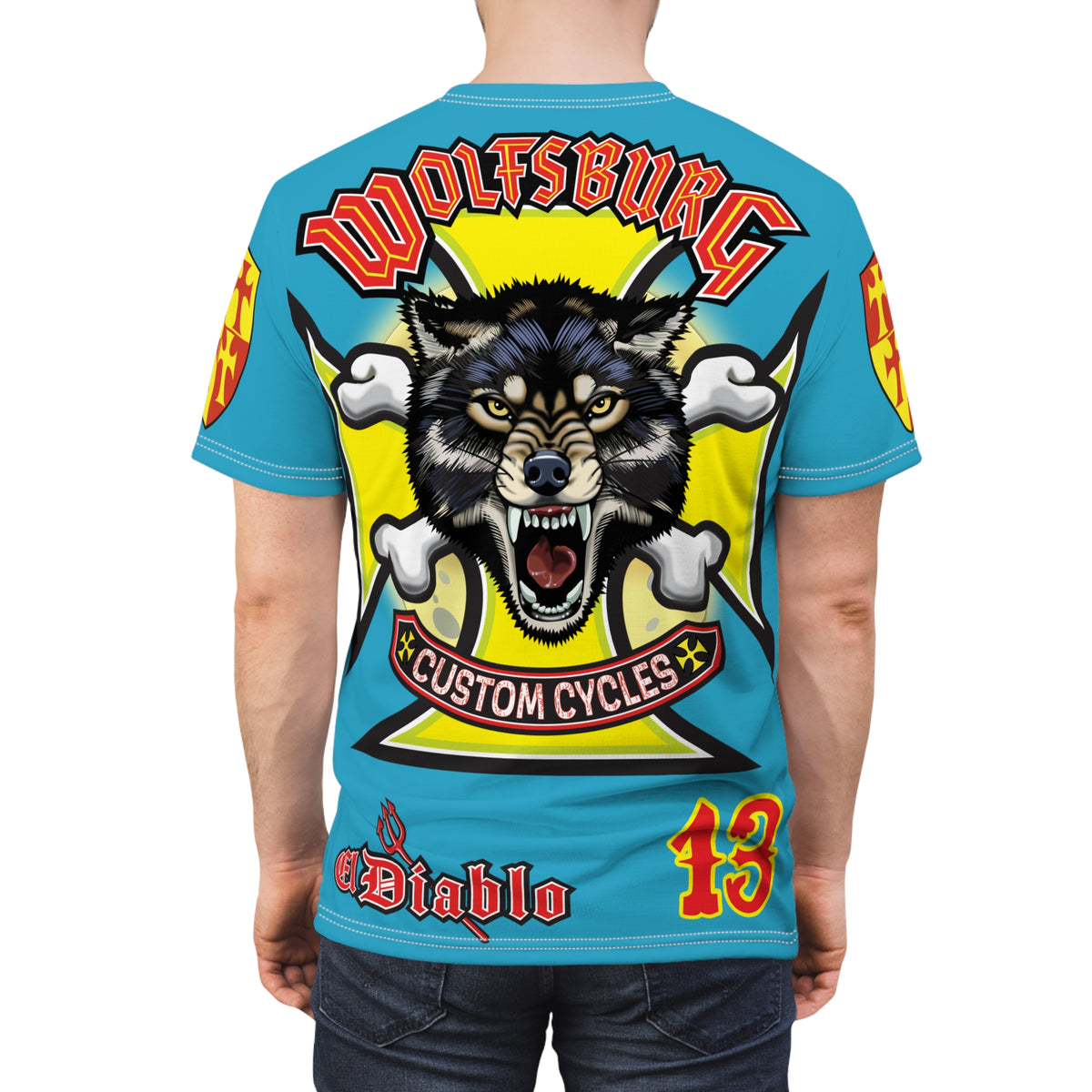 Wolfsburg Custom Cycles HiViz High Comfort Motorcycle Riders Super Tee