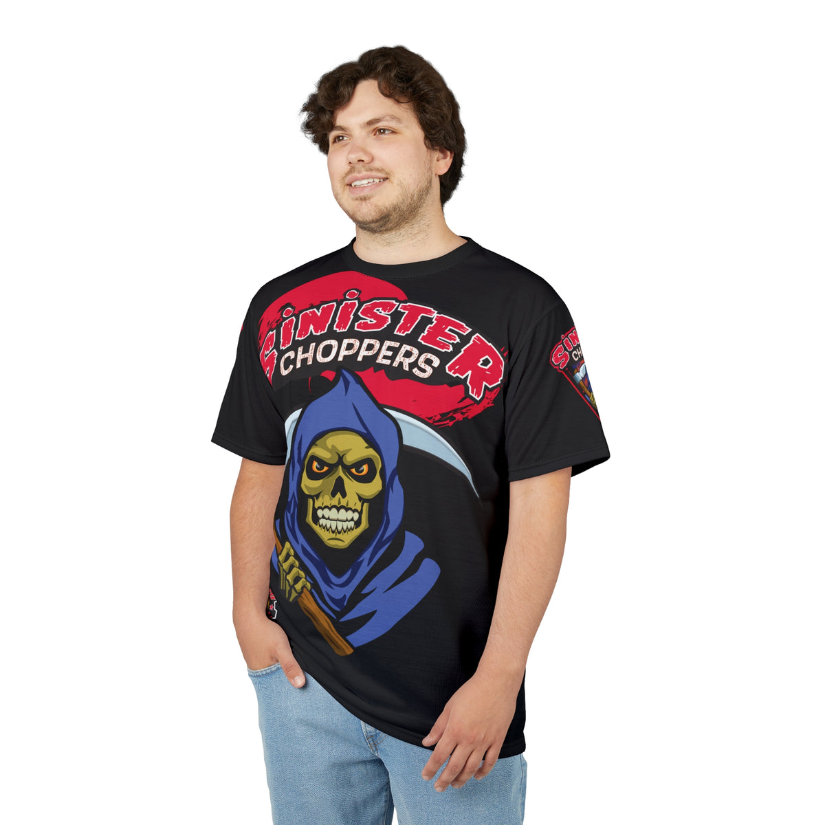 Sinister Choppers HiViz Super Tee - The Dark Reaper Rides Again !!!!
