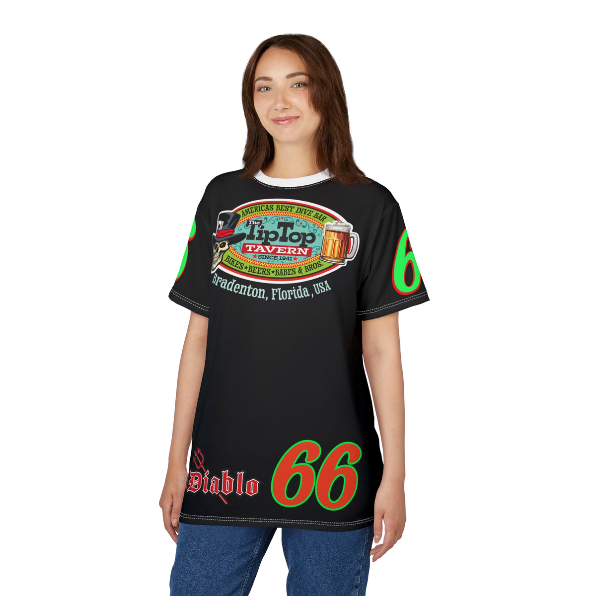 Tip Top Tavern Ace of Spades Super Tee - America's Best Dive Bar - Bikes Beers Babes & Bros.