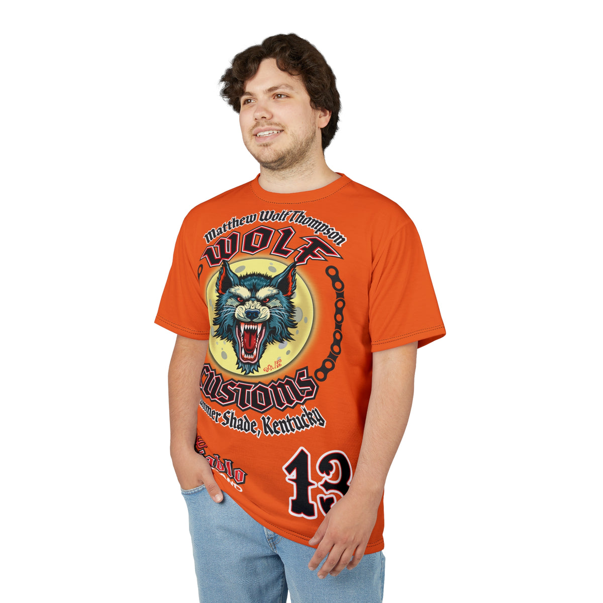 MWT Wolf Customs Motorcycles Super Tee — Viciously Cool High Performance Motorcycle Riding Shirt