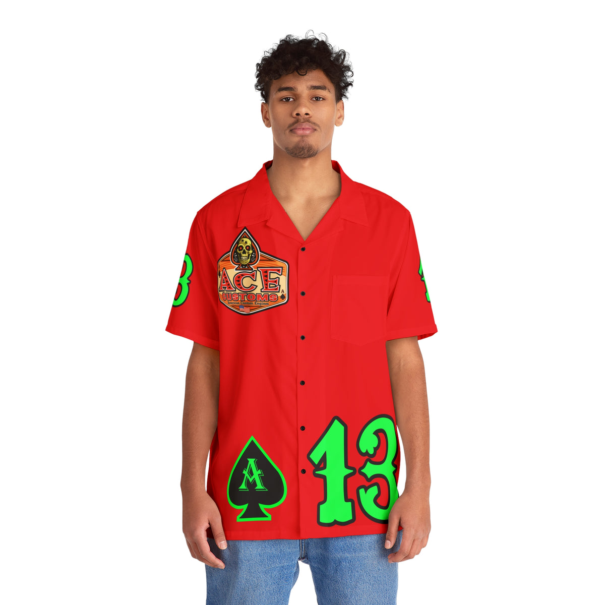 Big Bopper Men's Hawaiian Shirt - Loose, Comfortable Button Up Shirt for Easy Breezy Riding - Sizes to 5XL