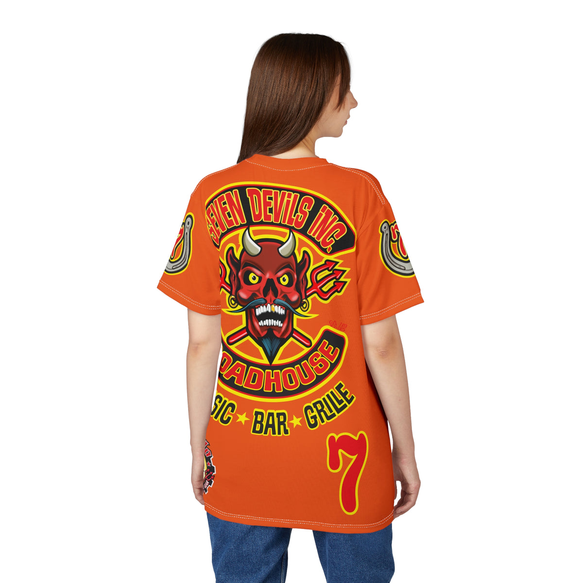 Seven Devils Inc. Roadhouse Graphic Tee - Motorcycle Custom Riding Super Tee