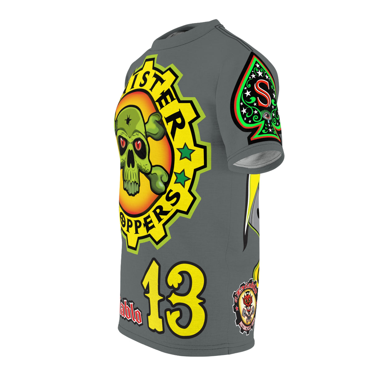 Sinister Choppers Rebel Rider HiViz Super Tee