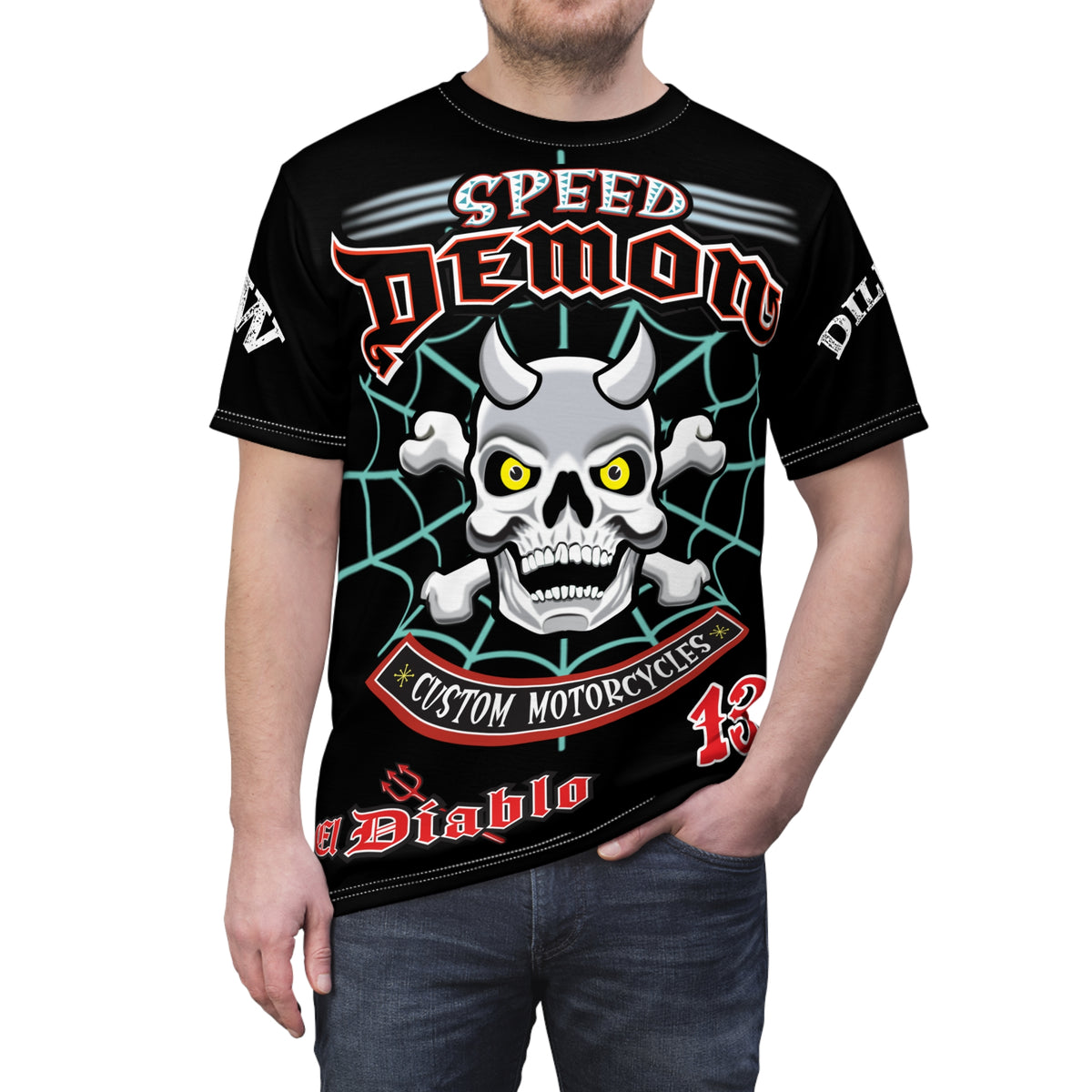 Speed Demon Customs HiViz BadAss Motorcycle Riding Super T